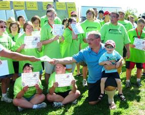 Group photo with the superintendent at the awards